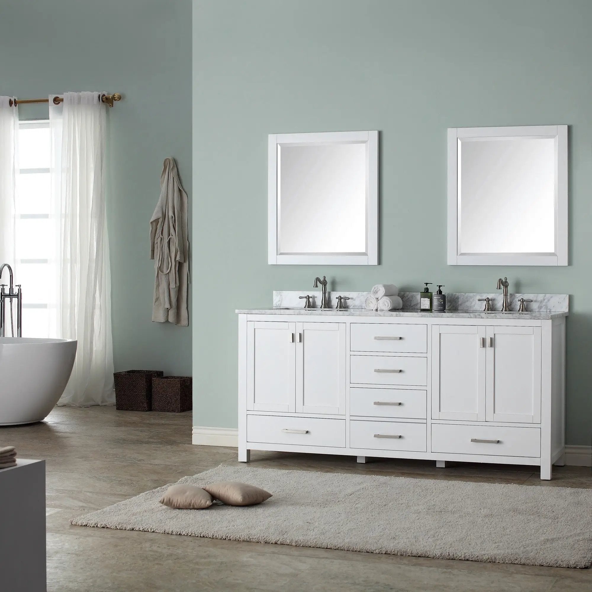 white vanity base