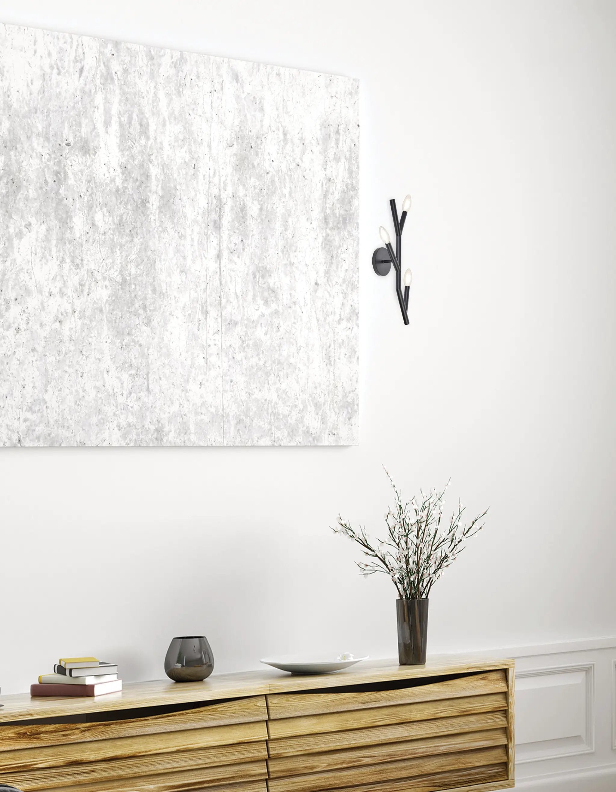 matte black wall mount