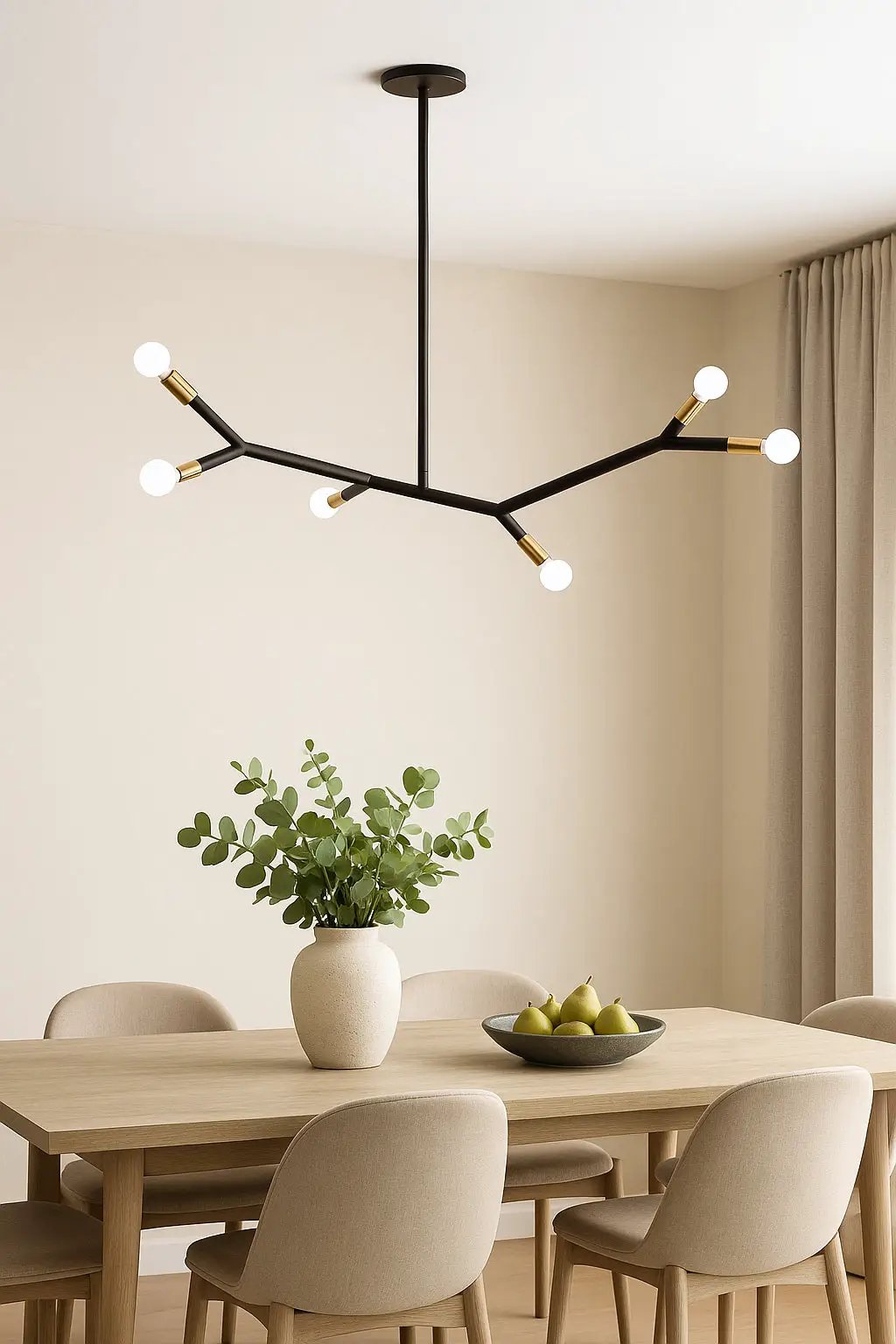 matte black/aged brass pendant light