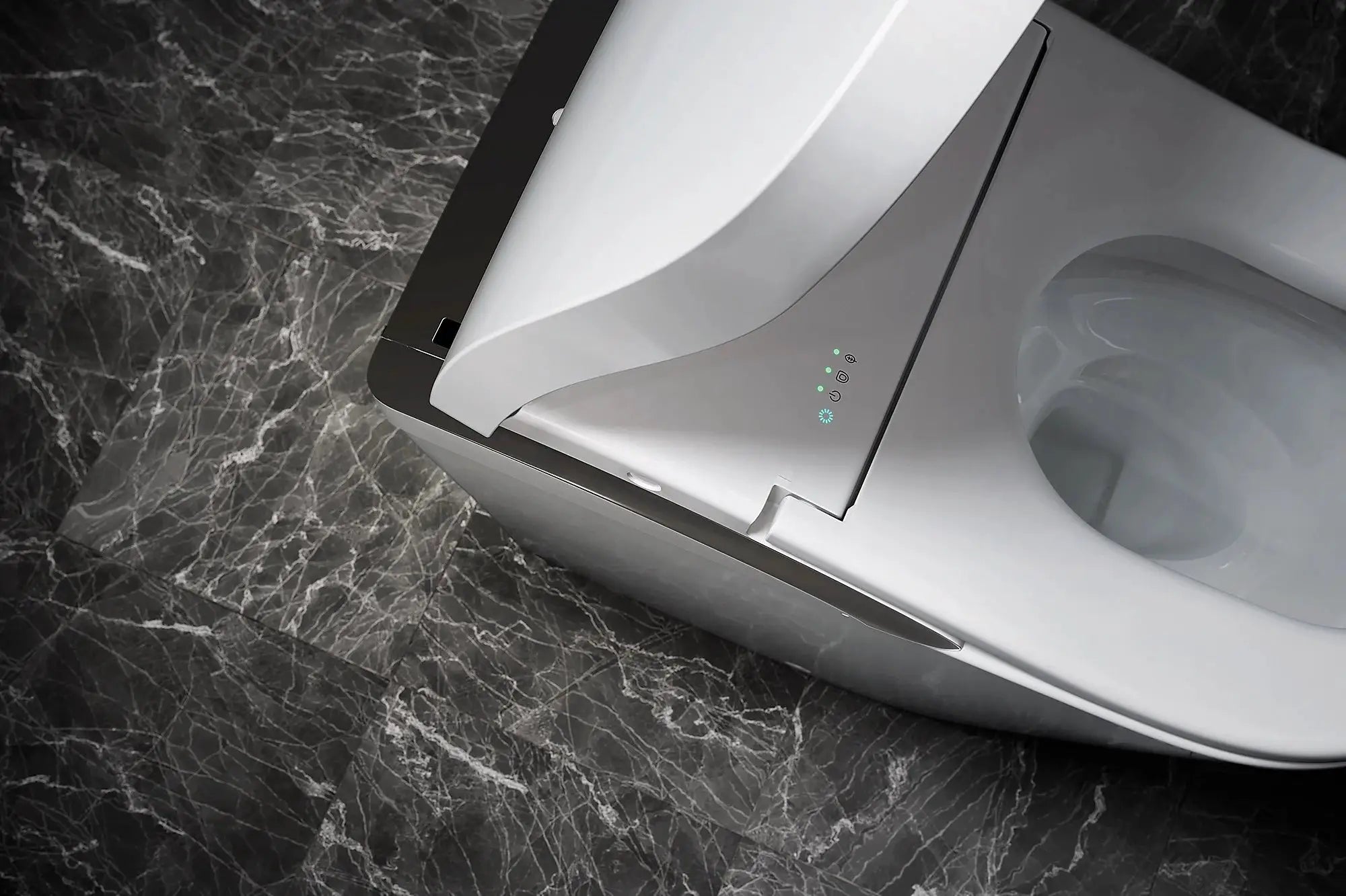 matte white toilet