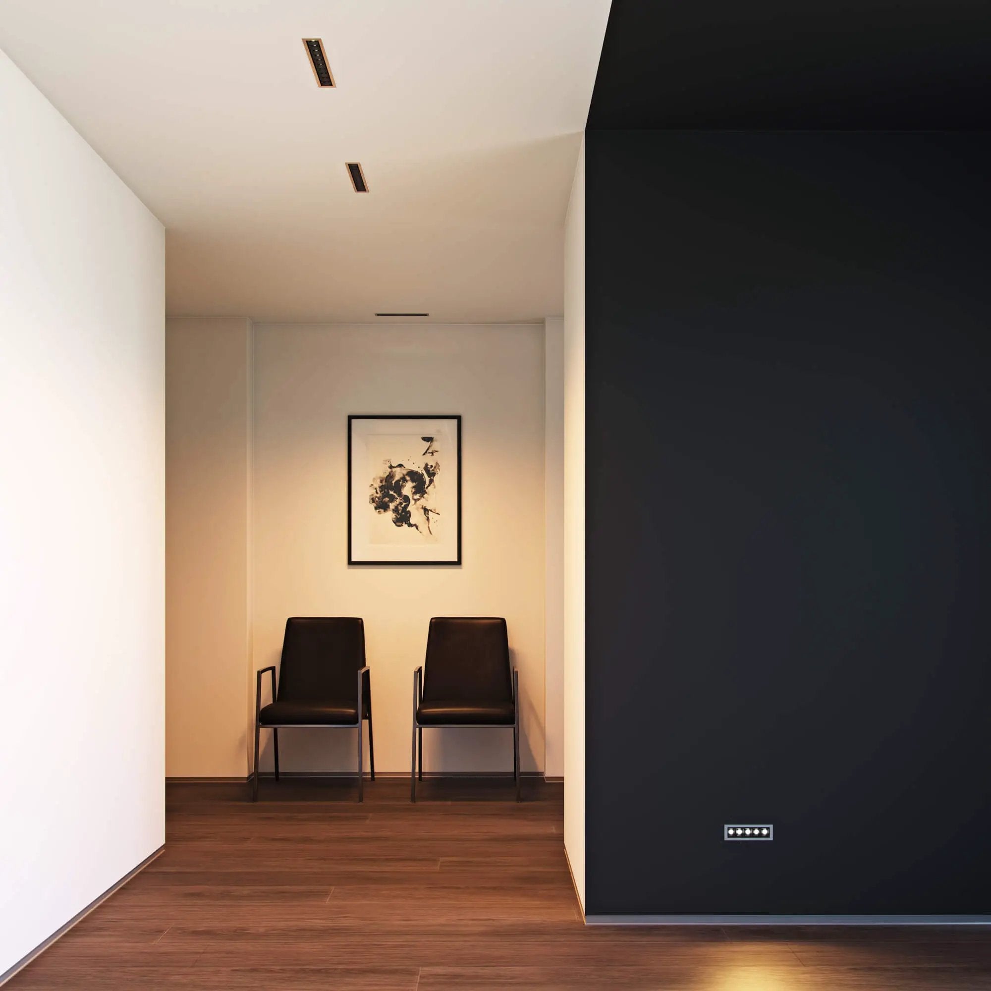 white recessed