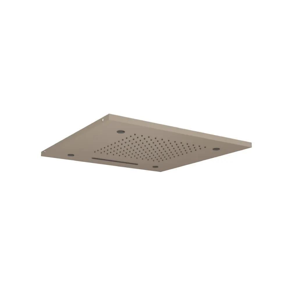 Flusso Cascade 20" Stainless Steel Flush Mount Rainhead with Cascade Waterfall and Mist Flow by Flusso