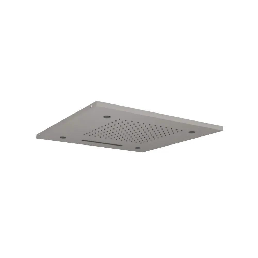 Flusso Cascade 20" Stainless Steel Flush Mount Rainhead with Cascade Waterfall and Mist Flow by Flusso