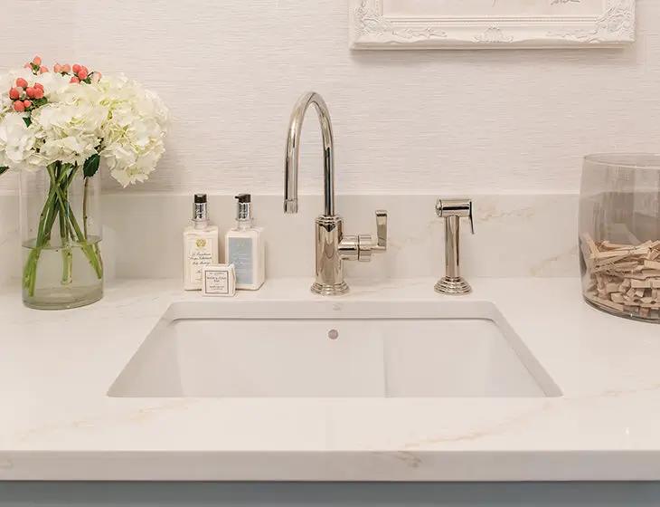 white sink
