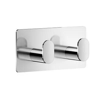 Smedbo Cube Double Towel hook Self-adhesive by Smedbo