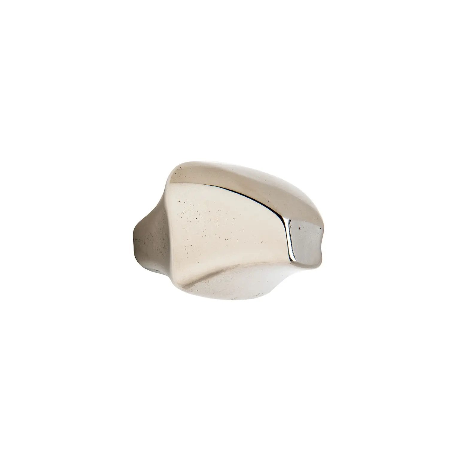 white bronze high polished cabinet knob