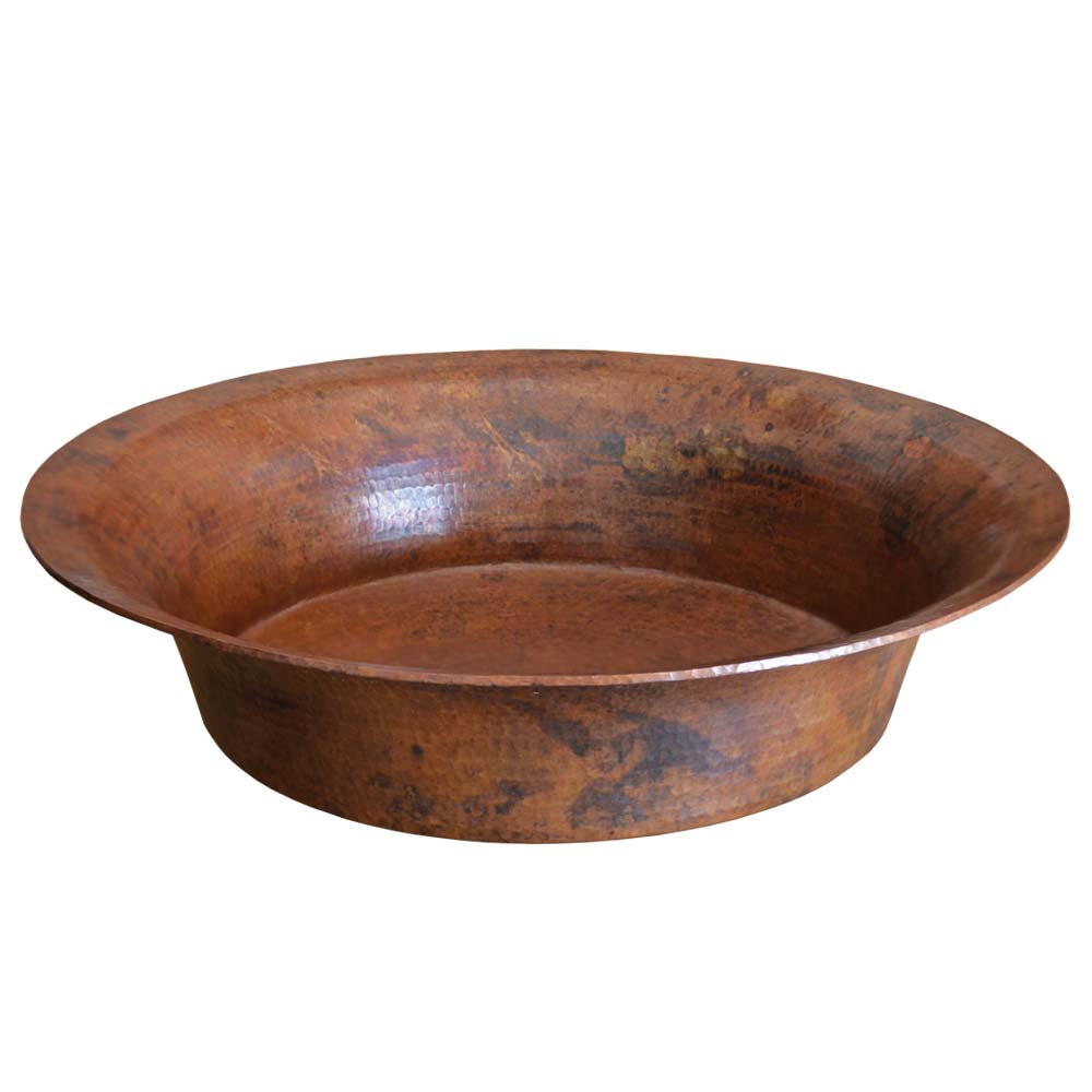 Native Trails Maestro Bajo 16.25" Hand Hammered Copper Vessel Bathroom Sink