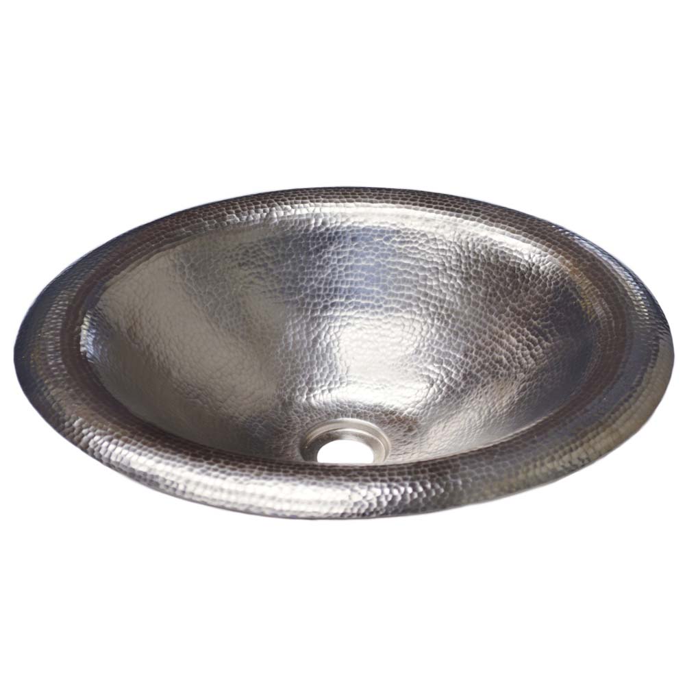 Native Trails Maestro Lotus 18" Hammered Copper Drop-In Bathroom Sink