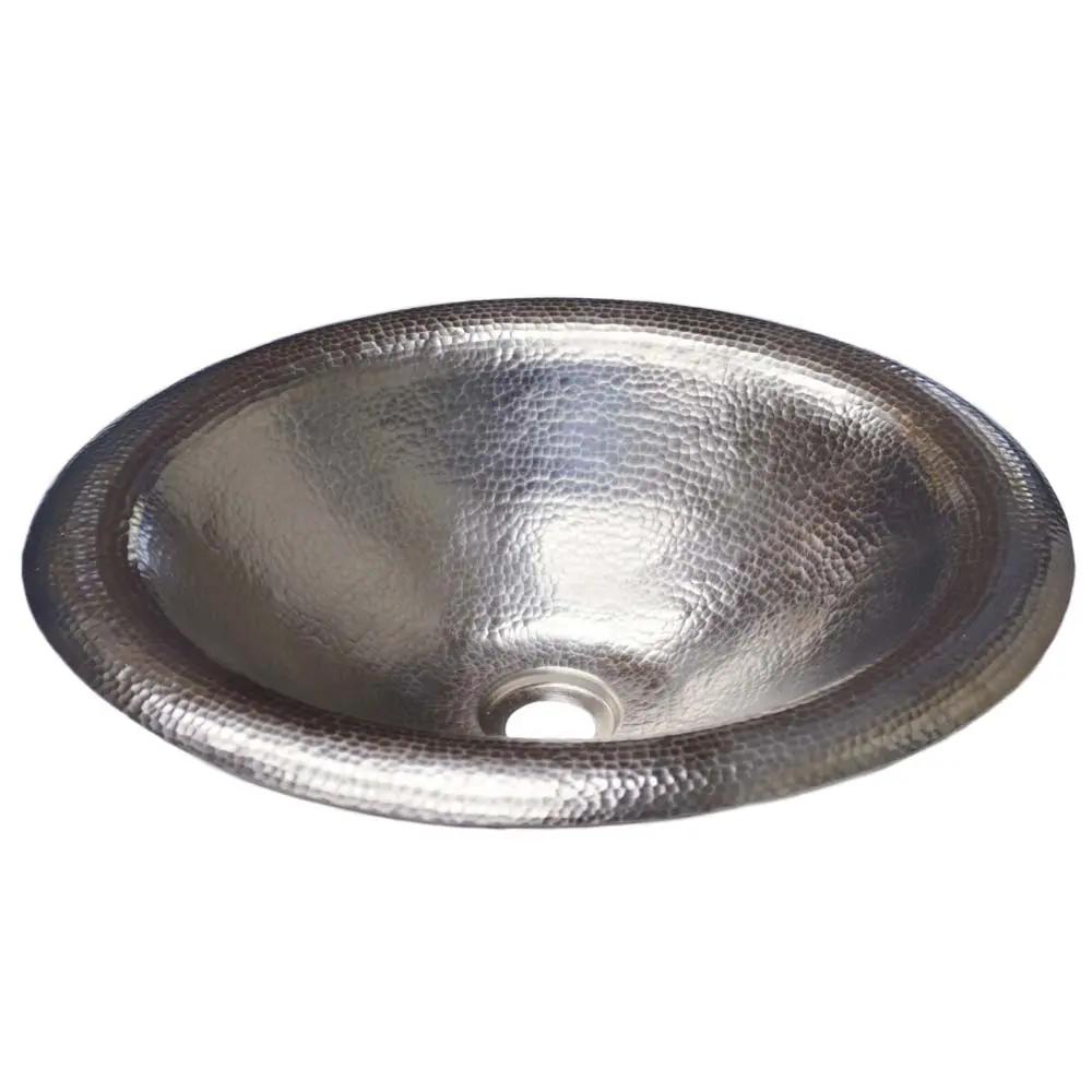 Native Trails Maestro Lotus 18" Hammered Copper Drop-In Bathroom Sink by Native Trails