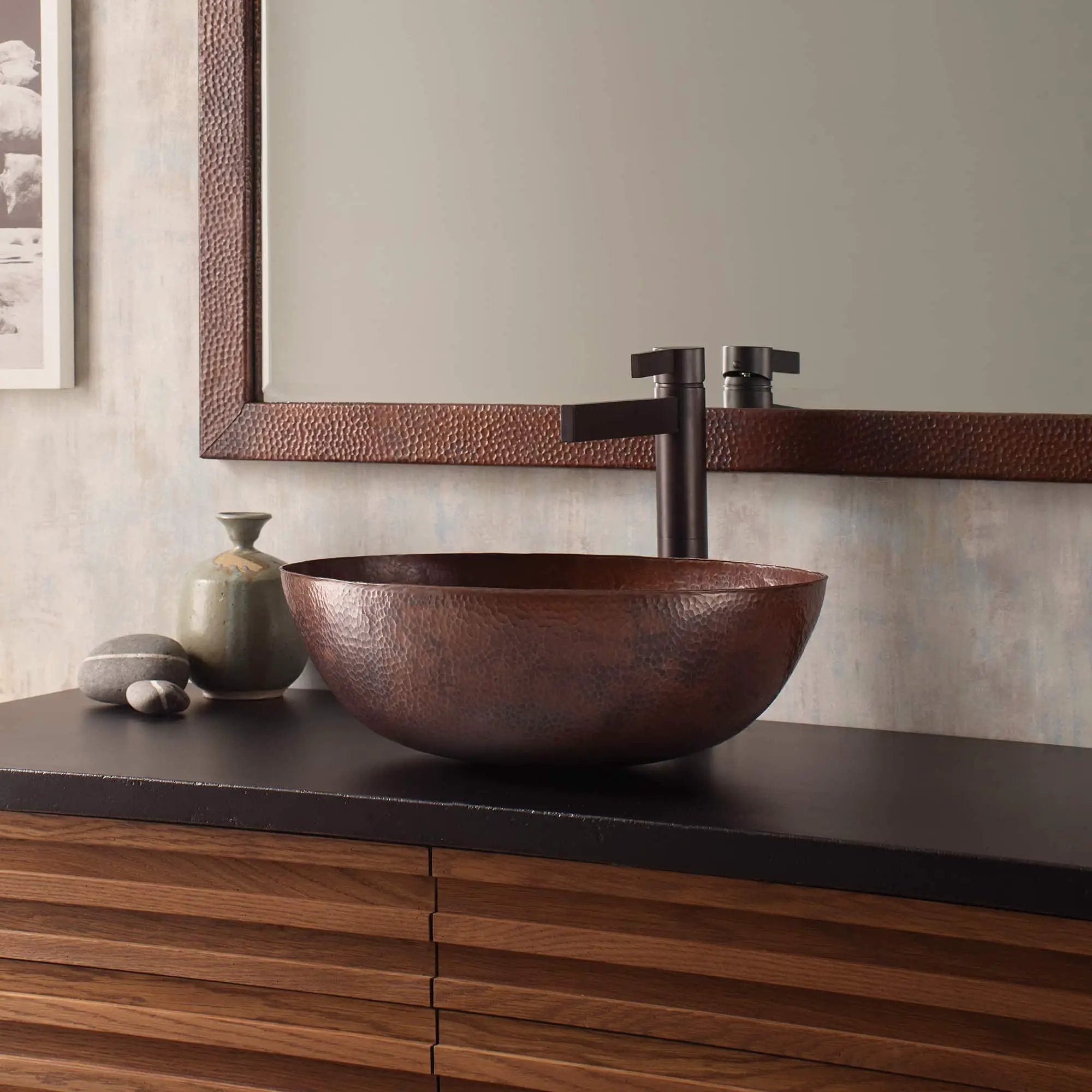 antique copper bathroom sink