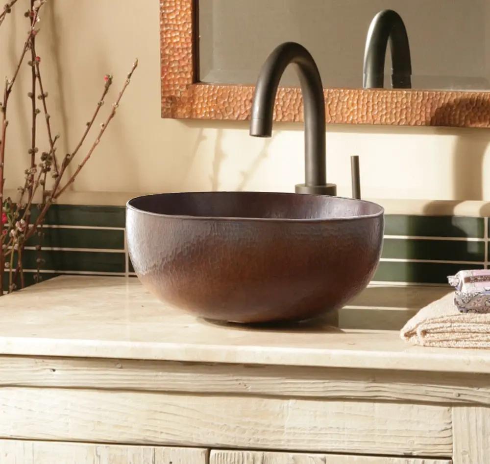 antique copper bathroom sink