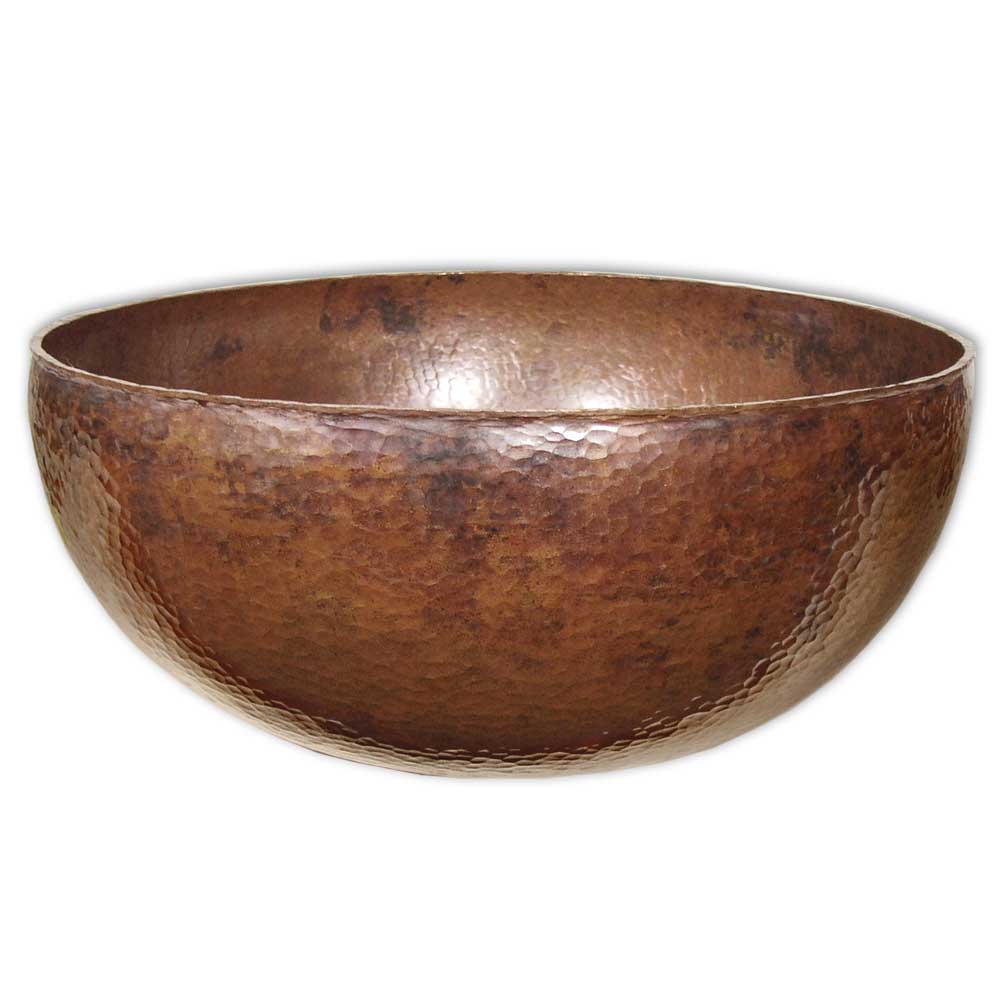 Native Trails Maestro Petit 12.5" Hammered Copper Vessel Bathroom Sink