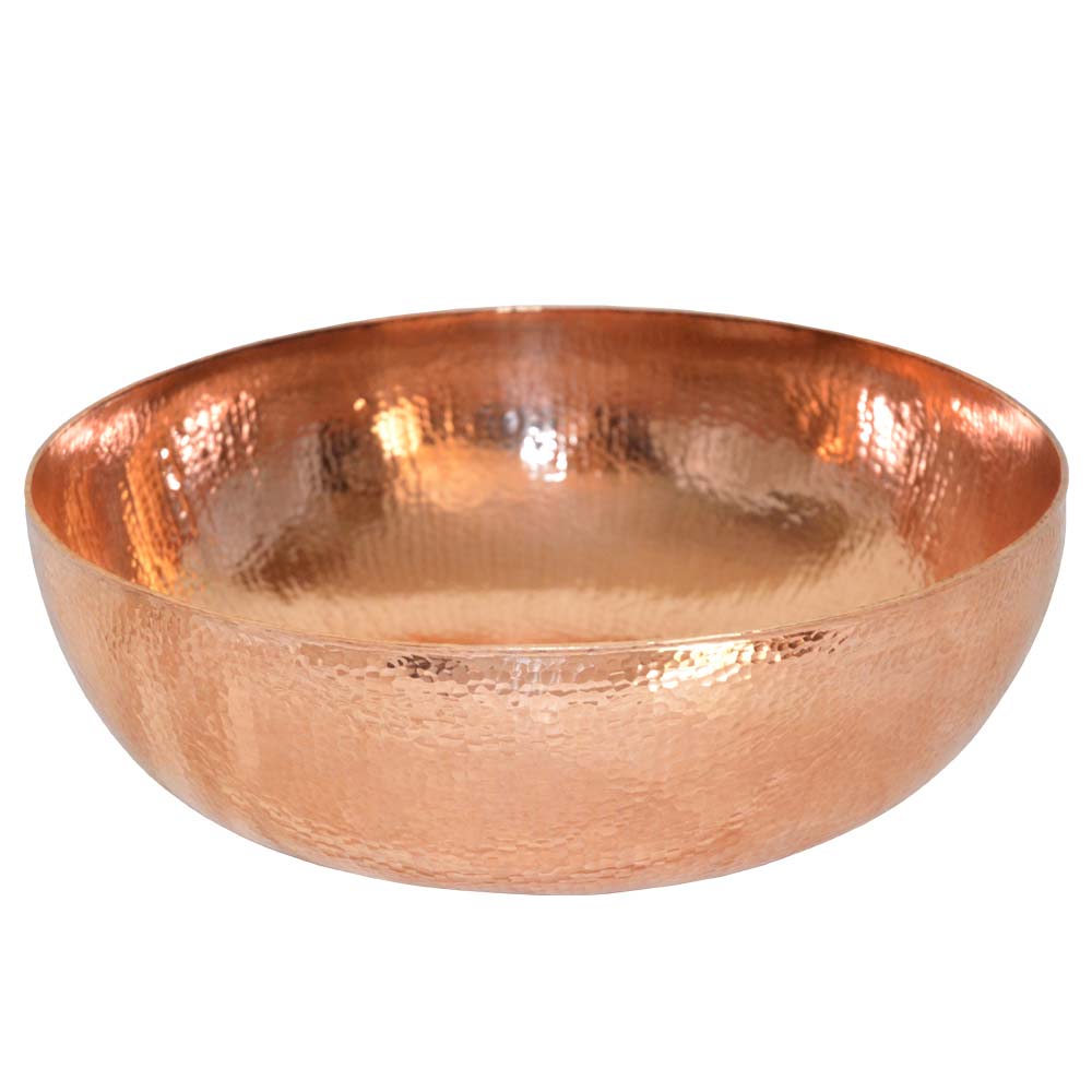 Native Trails Maestro Round 16" Hammered Copper Vessel Bathroom Sink