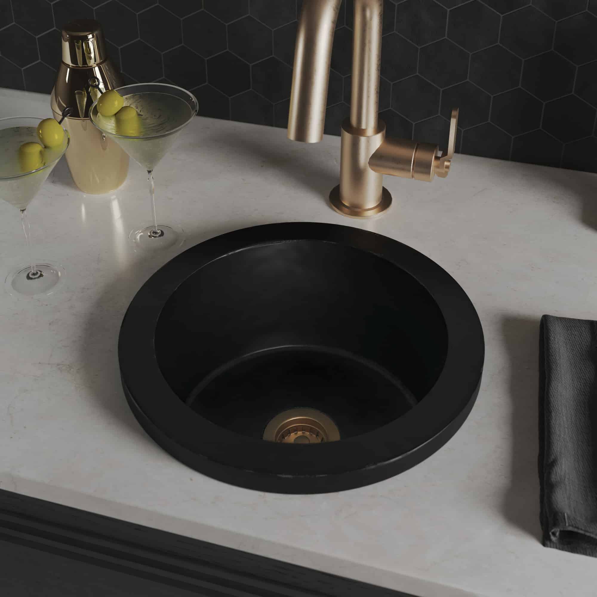 charcoal kitchen sink