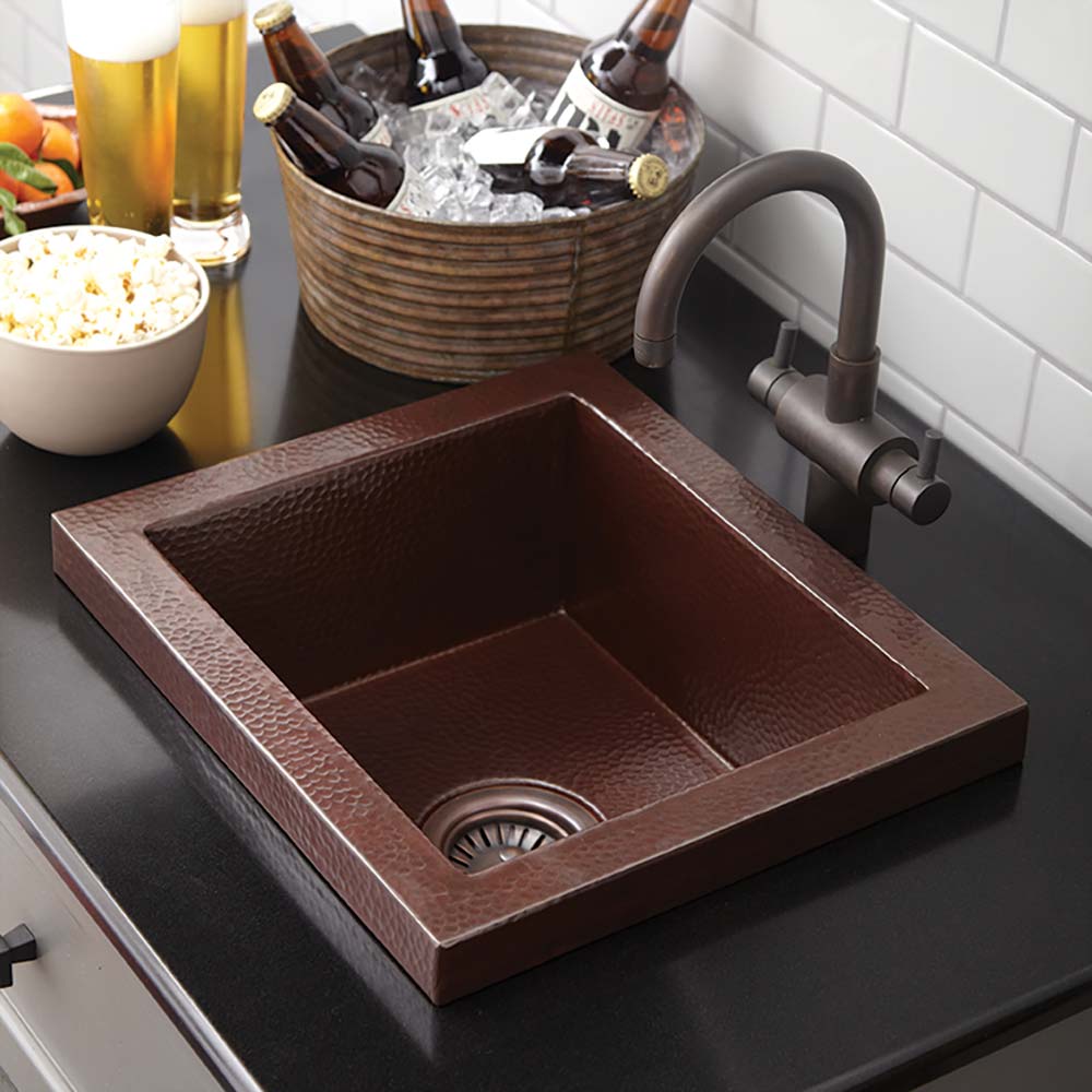 antique copper kitchen sink