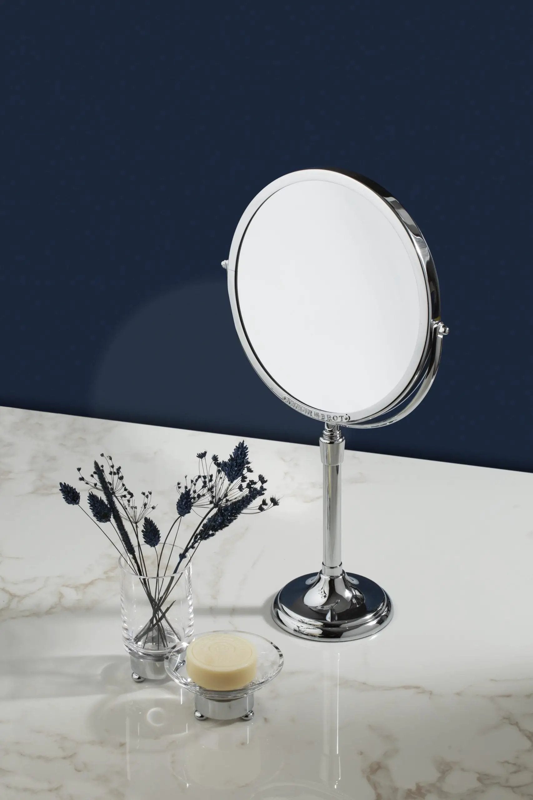 polished chrome mirror