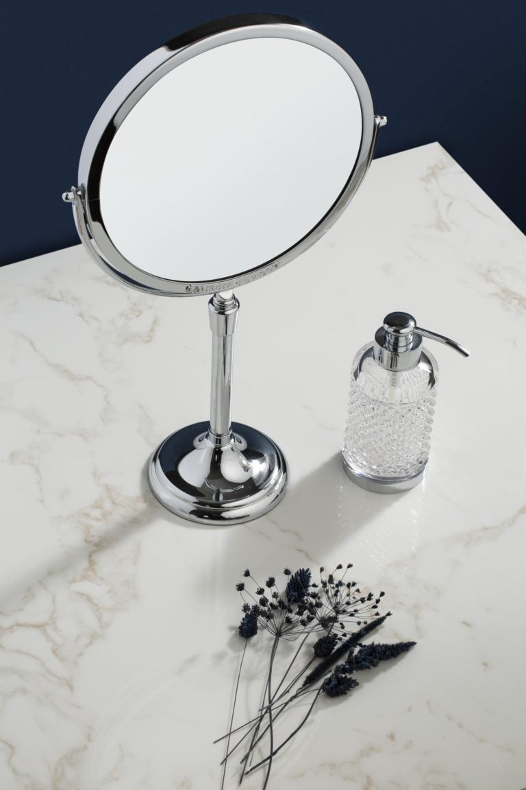 polished chrome mirror