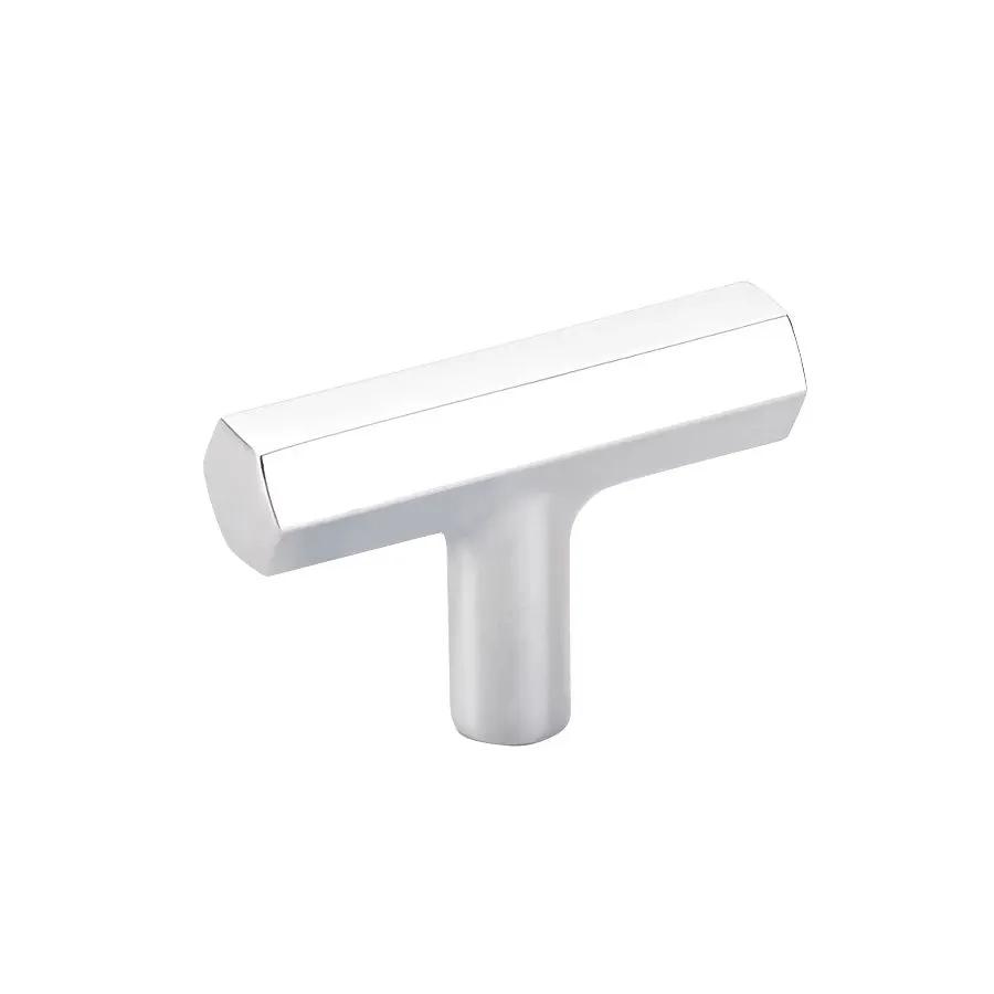 polished chrome cabinet t-knob