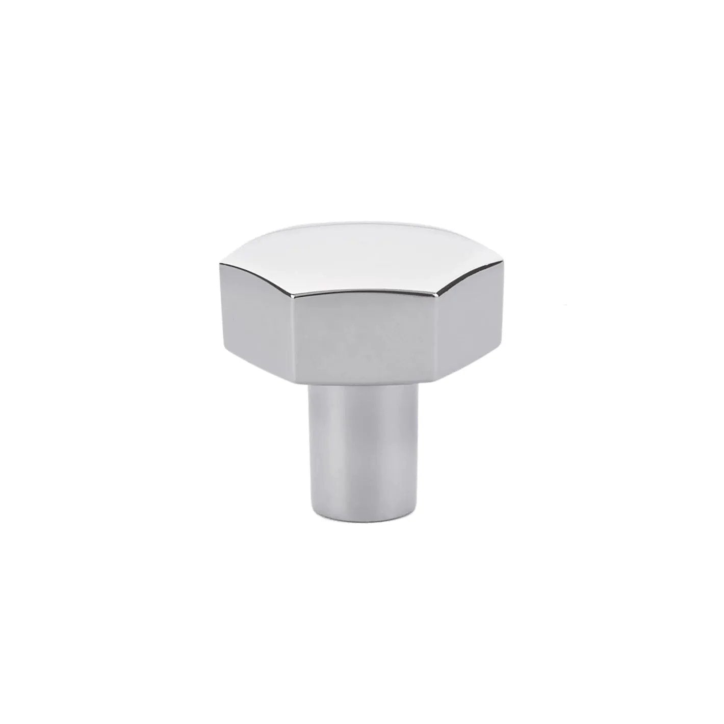 polished chrome cabinet knob