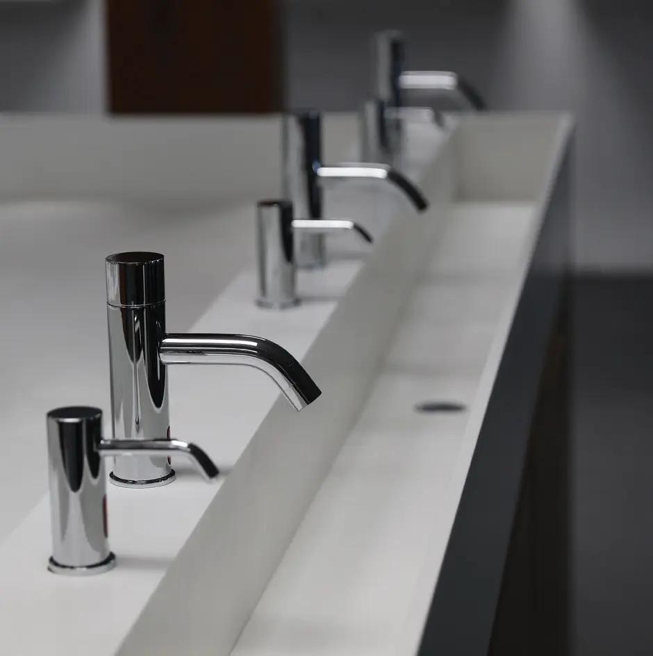 polished chrome faucet