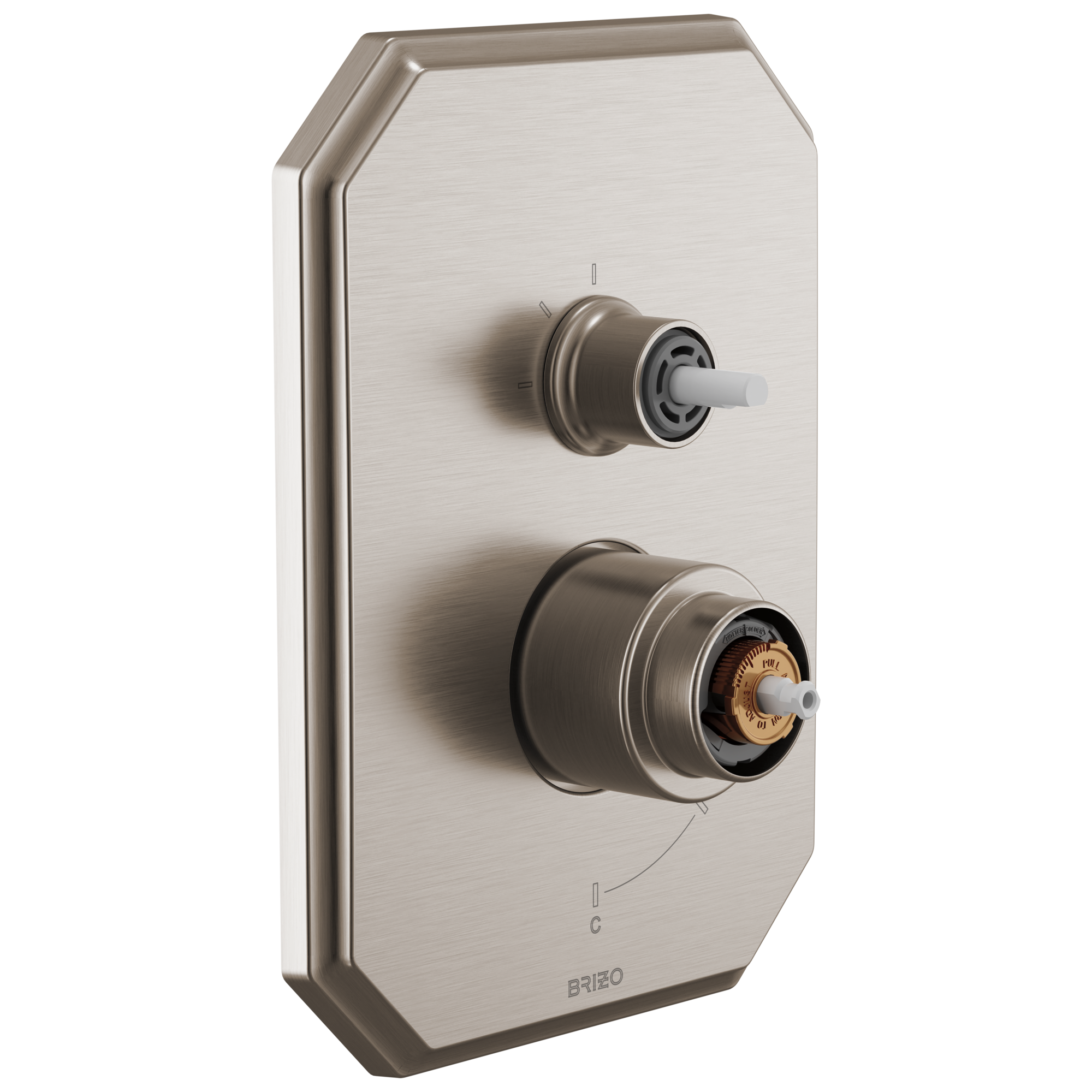 Brizo Beauclere Pressure Balance Valve with Integrated 3-Function Diverter Trim - Less Handles by Brizo