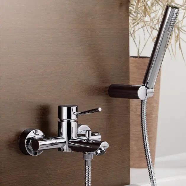 chrome tub filler
