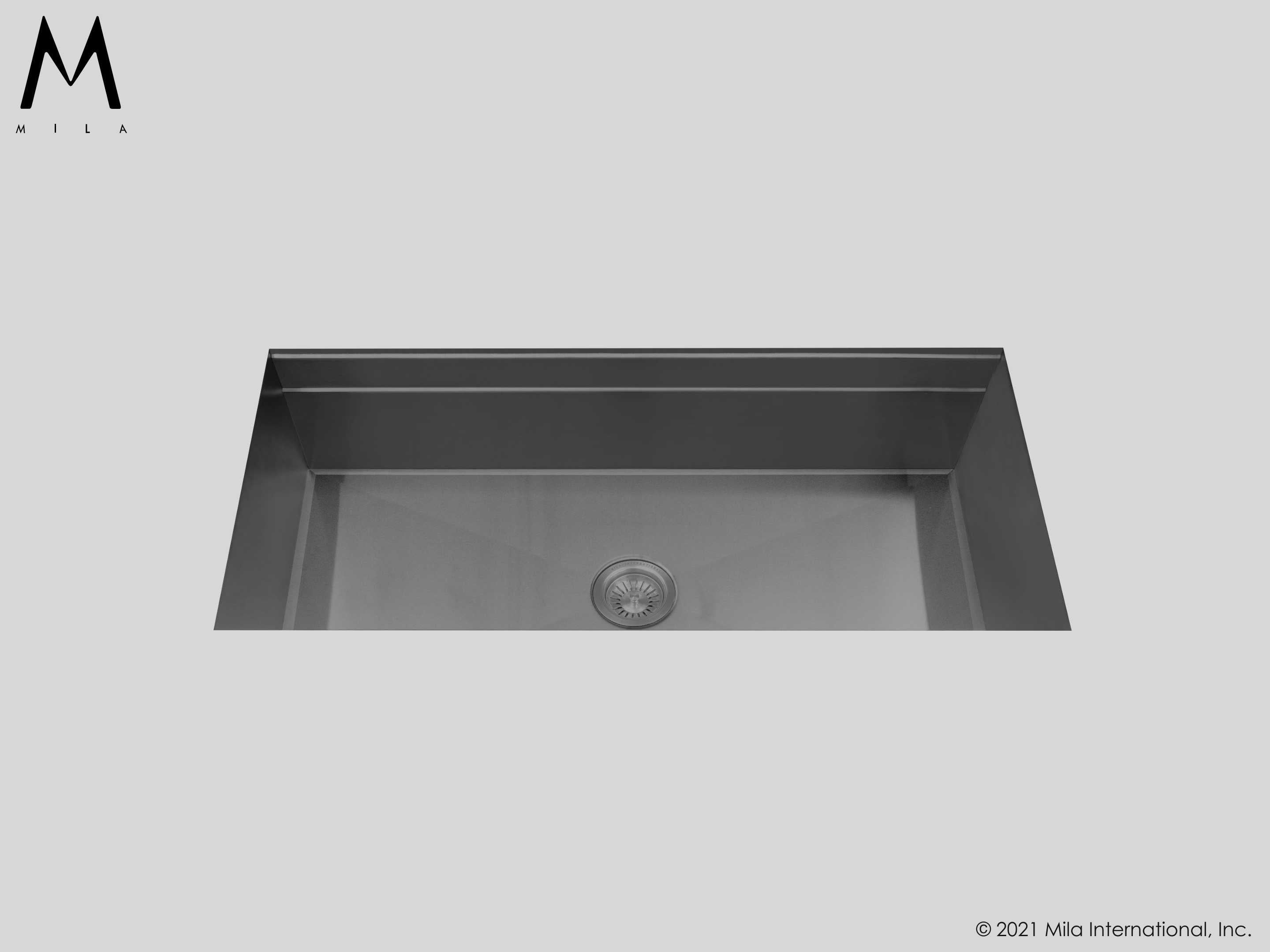 MILA WORKSTATION Single Bowl Under-Mount 39 x 18.5 Kitchen Sink