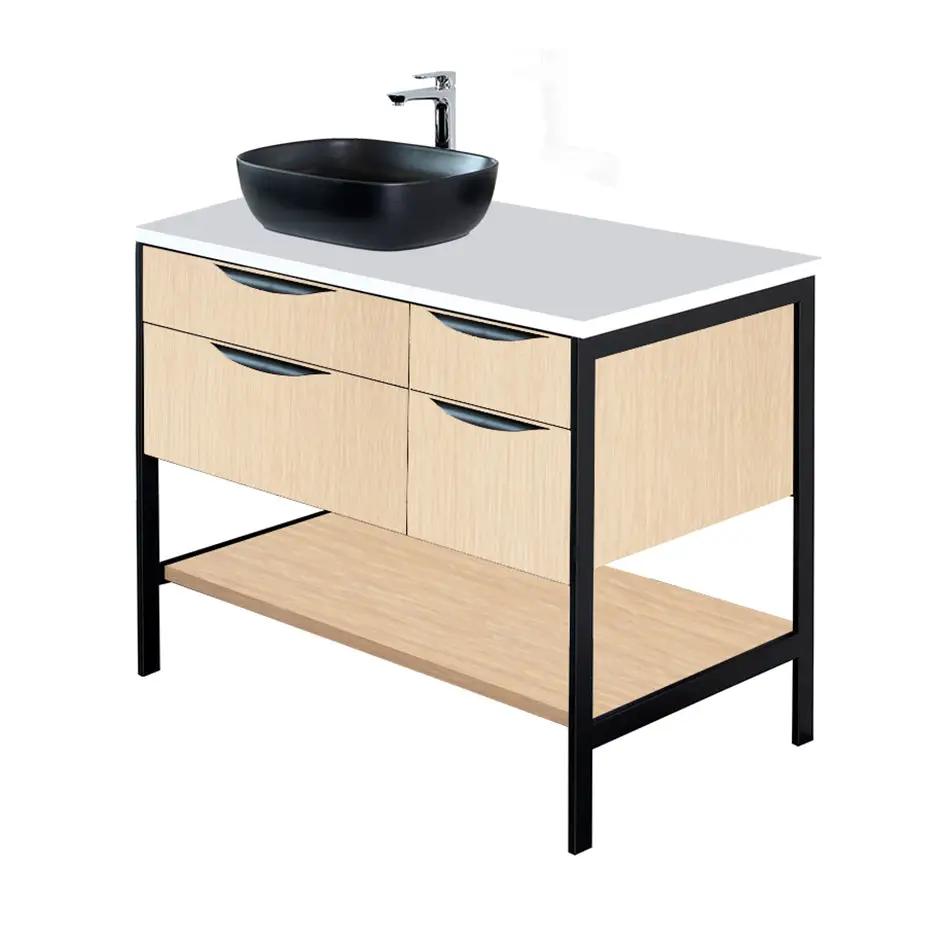 white oak vanity