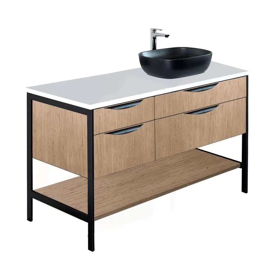 weathered oak vanity