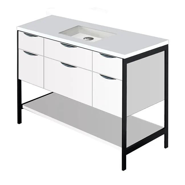 Lacava Navi 48" Free Standing Under-Counter Vanity by Lacava