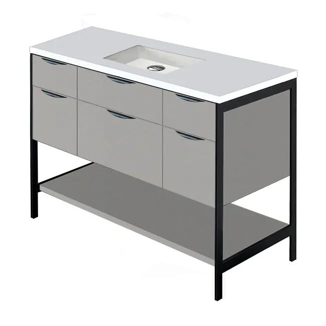 Lacava Navi 48" Free Standing Under-Counter Vanity by Lacava