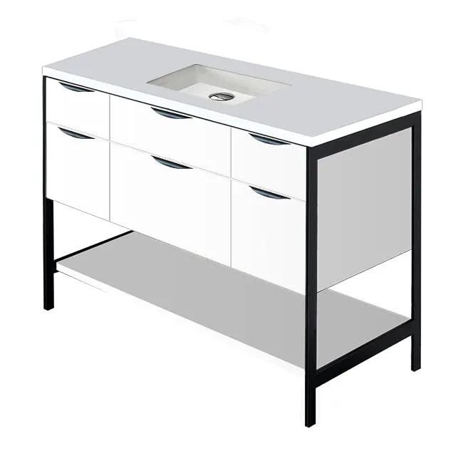 Lacava Navi 48" Free Standing Under-Counter Vanity by Lacava