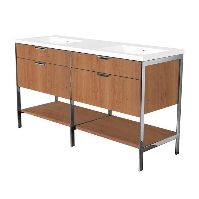 natural cherry vanity