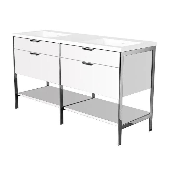 Lacava Navi 60" Free Standing Under-Counter Vanity by Lacava