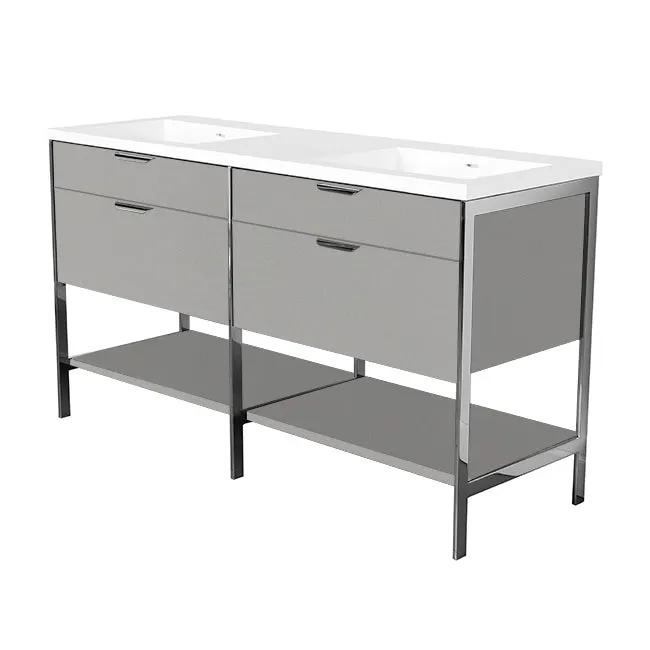 Lacava Navi 60" Free Standing Under-Counter Vanity by Lacava