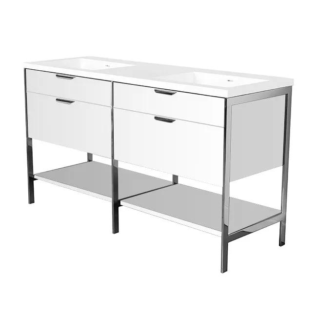 Lacava Navi 60" Free Standing Under-Counter Vanity by Lacava