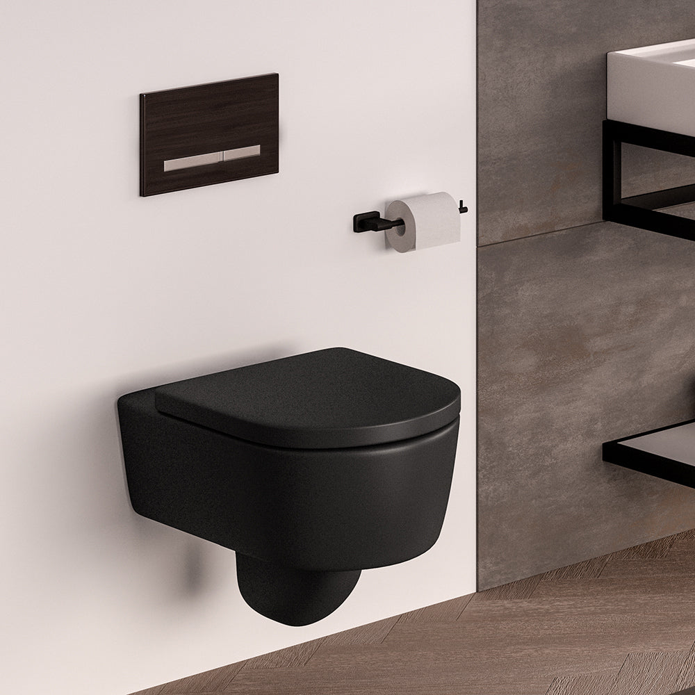 matte black toilet paper holder