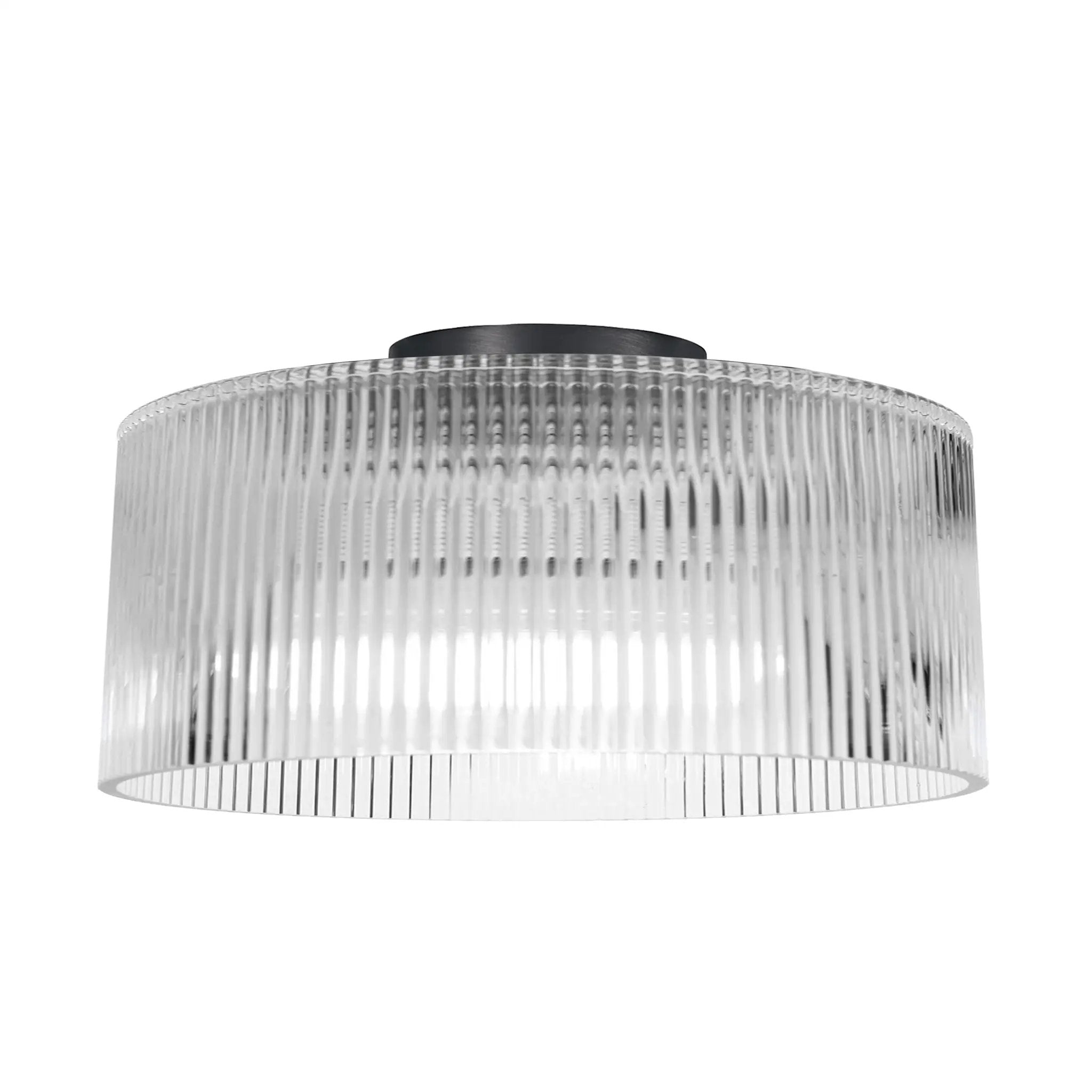 Dainolite 1LT Flush Mount with Fluted Glass by Dainolite
