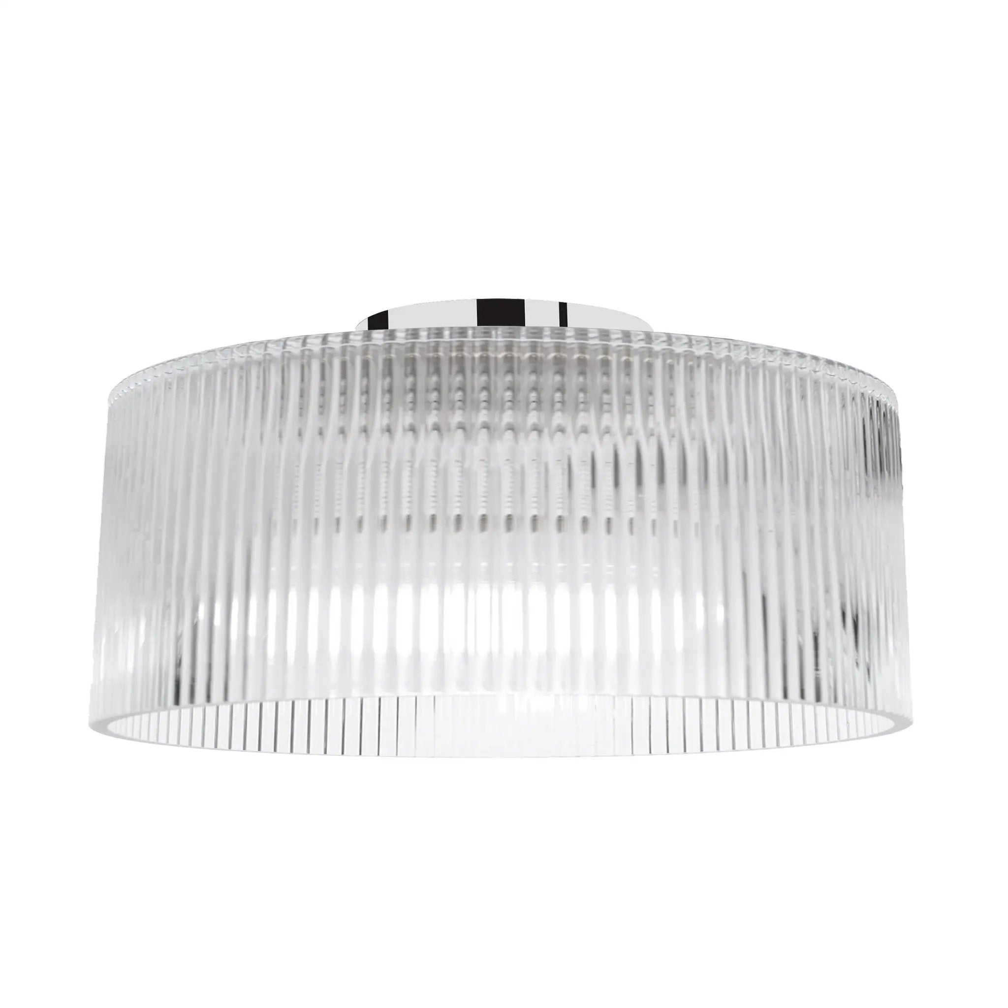 polished chrome flush mount