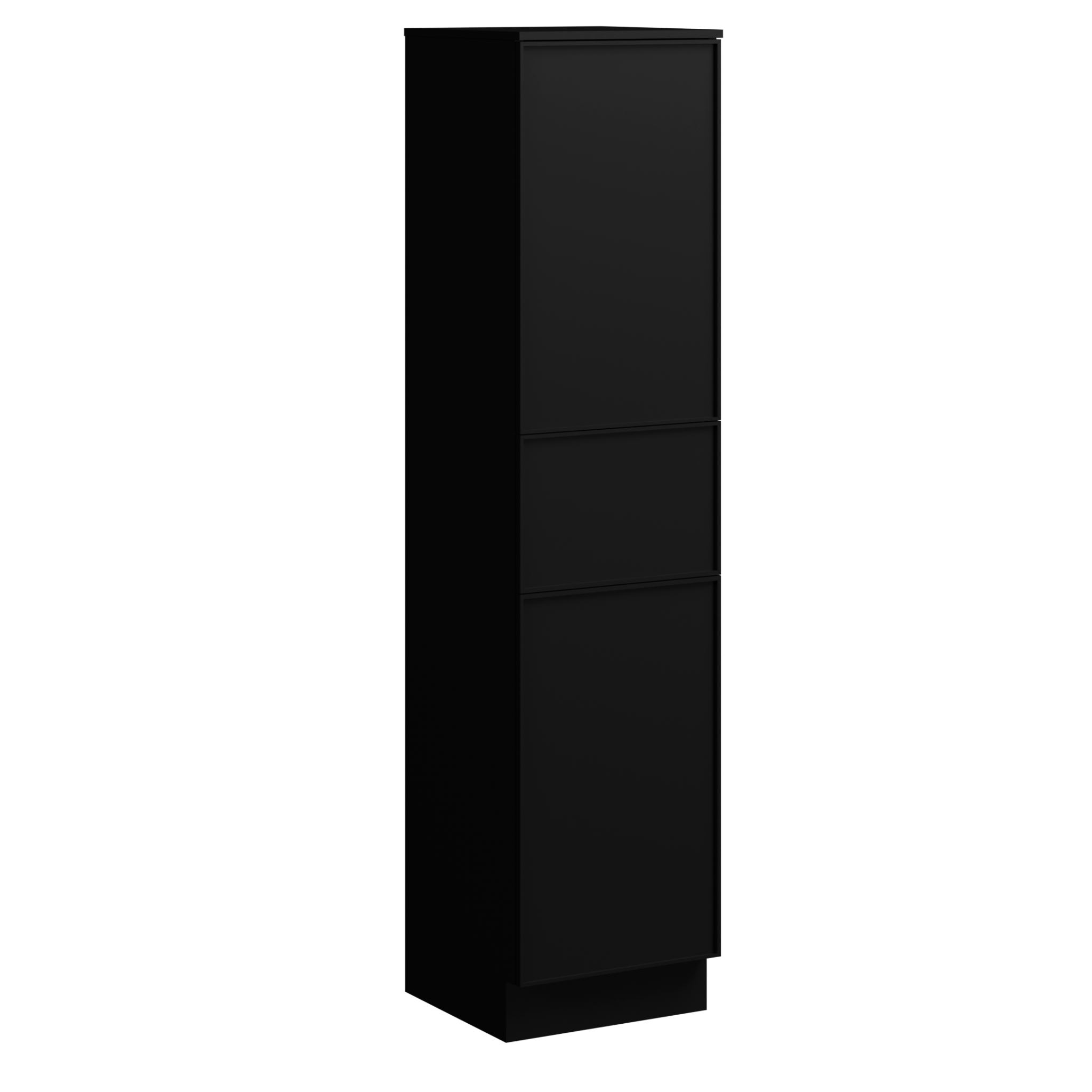 black satin paint linen closet