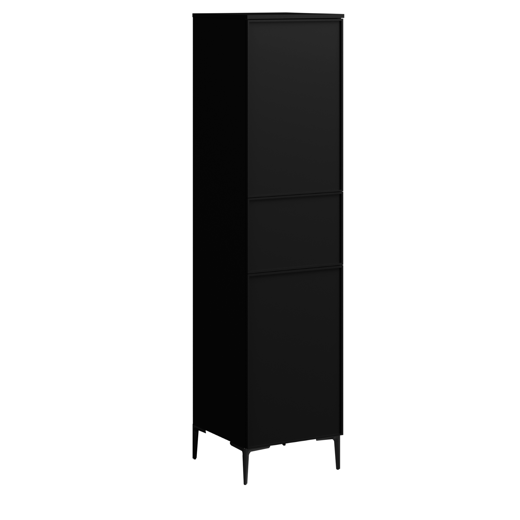 black satin paint linen closet