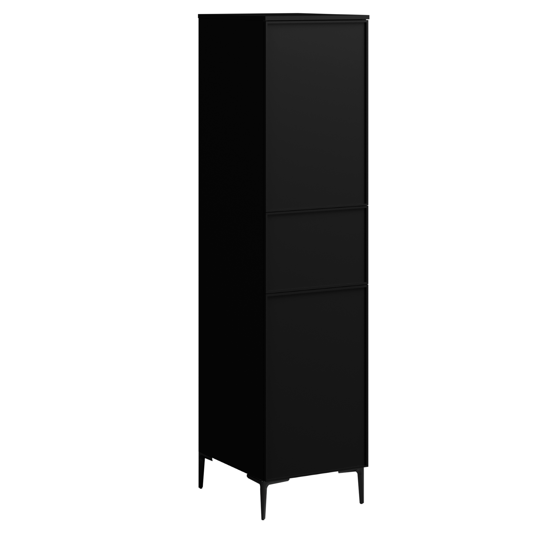 black satin paint linen closet