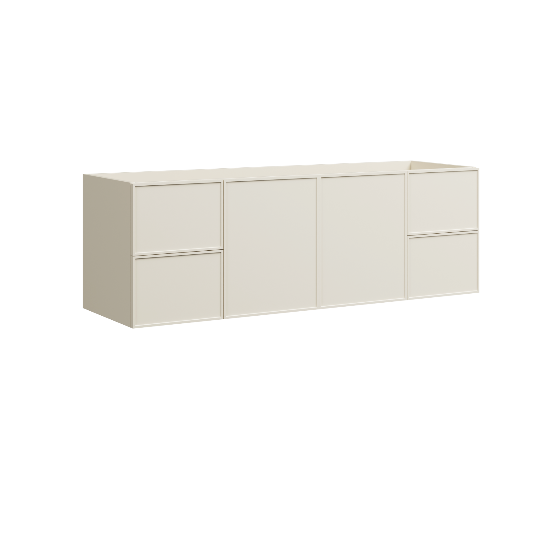 Timberline Natick 60" x 18" x 20" Wall Mounted Vanity by Timberline