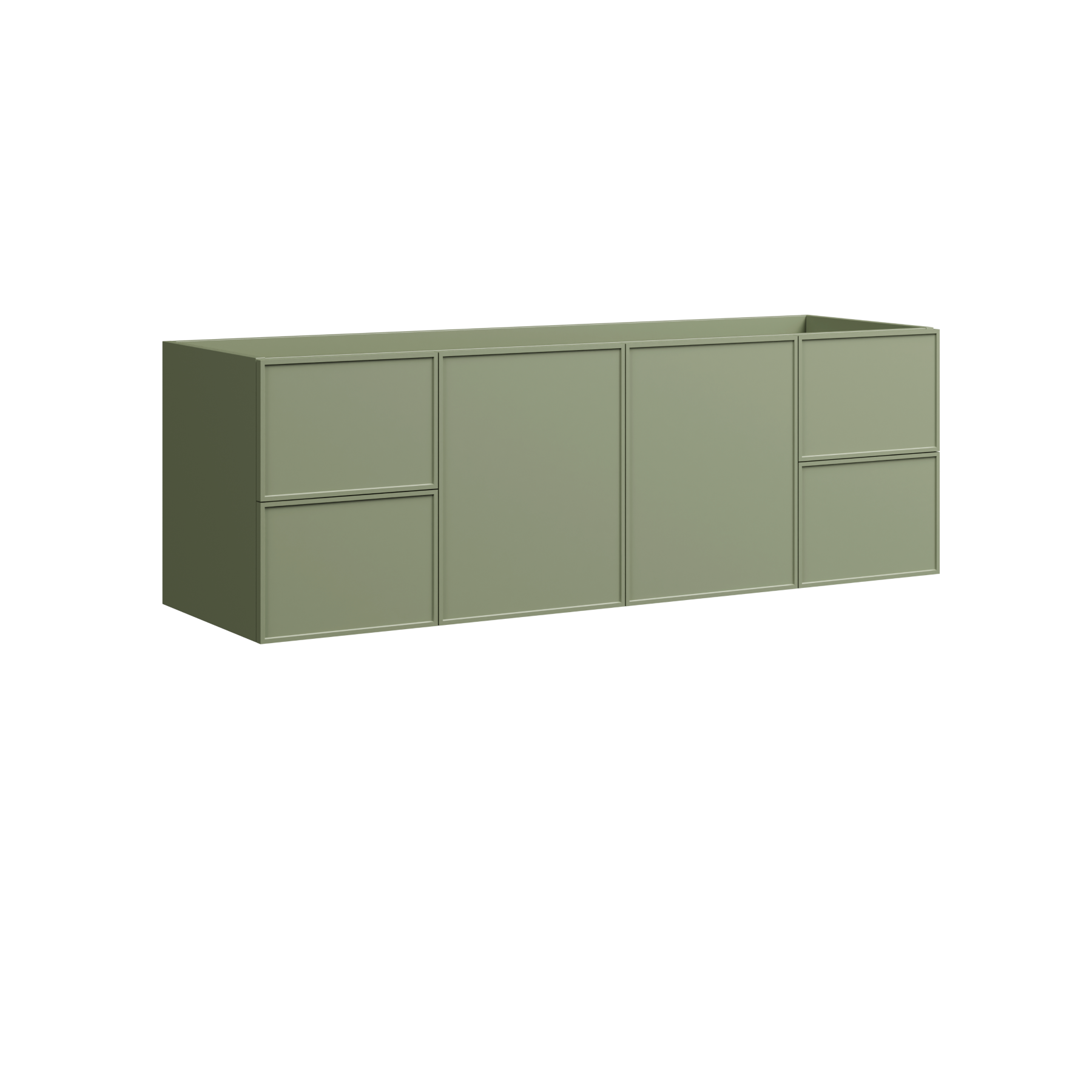 Timberline Natick 60" x 18" x 20" Wall Mounted Vanity by Timberline