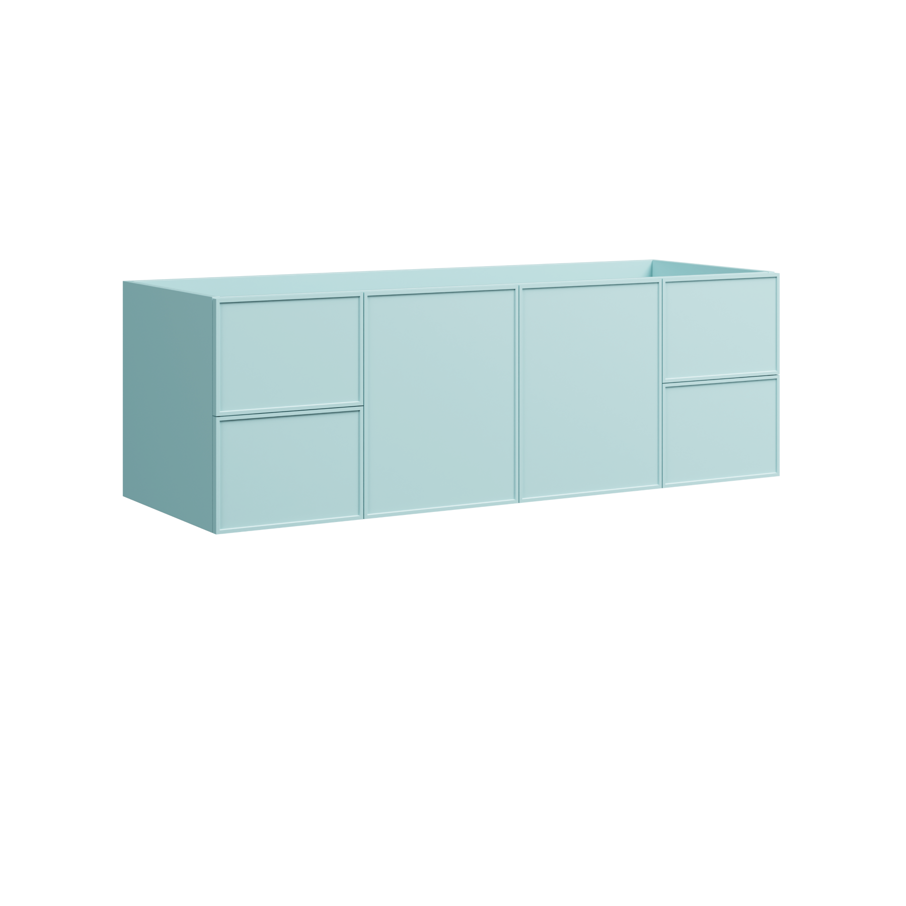 Timberline Natick 60" x 21" x 20" Wall Mounted Vanity by Timberline