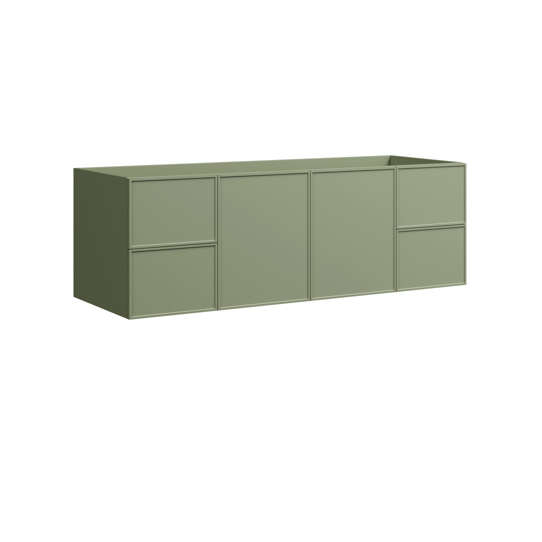 Timberline Natick 60" x 21" x 20" Wall Mounted Vanity by Timberline