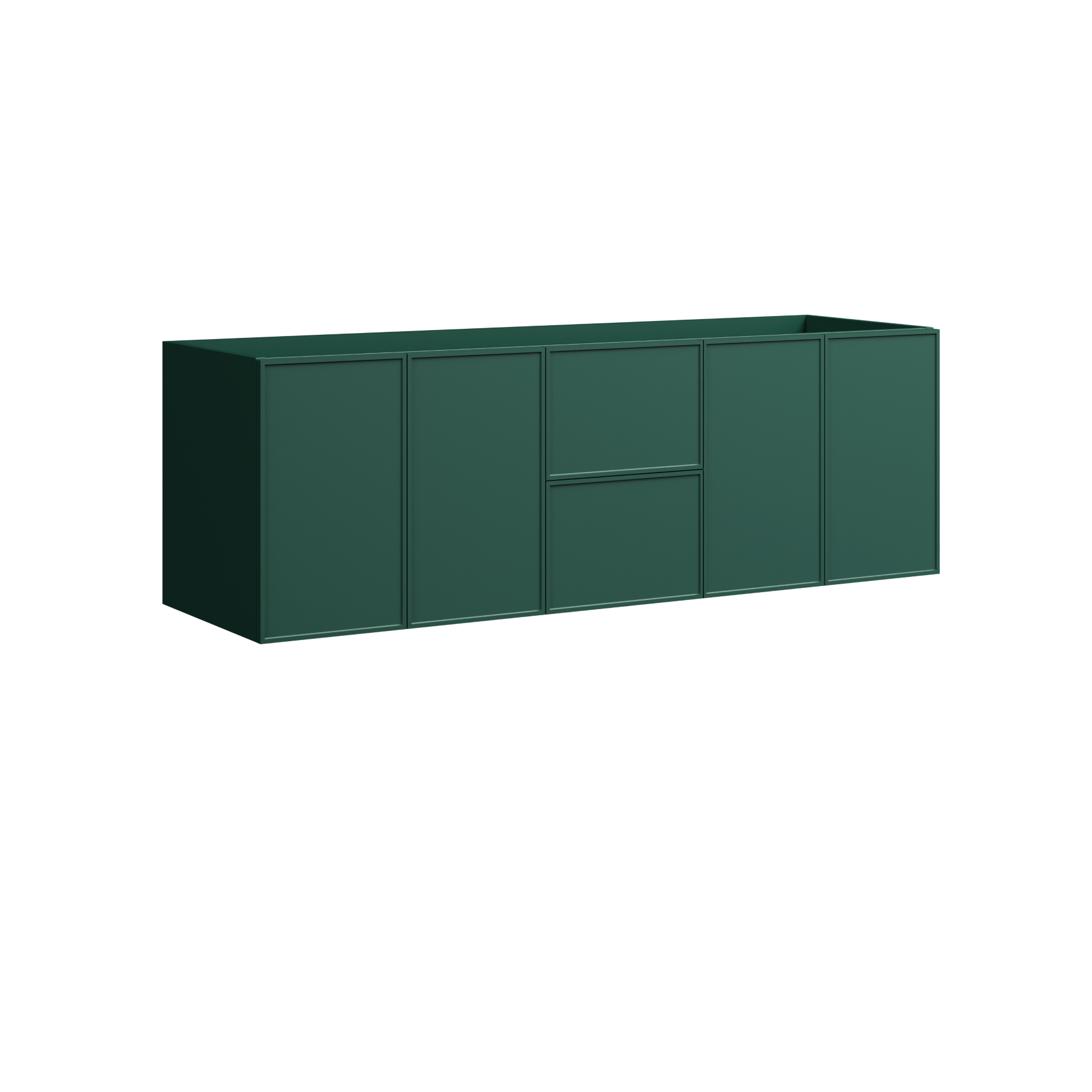 Timberline Natick 60" x 18" x 20" Wall Mounted Double Vanity