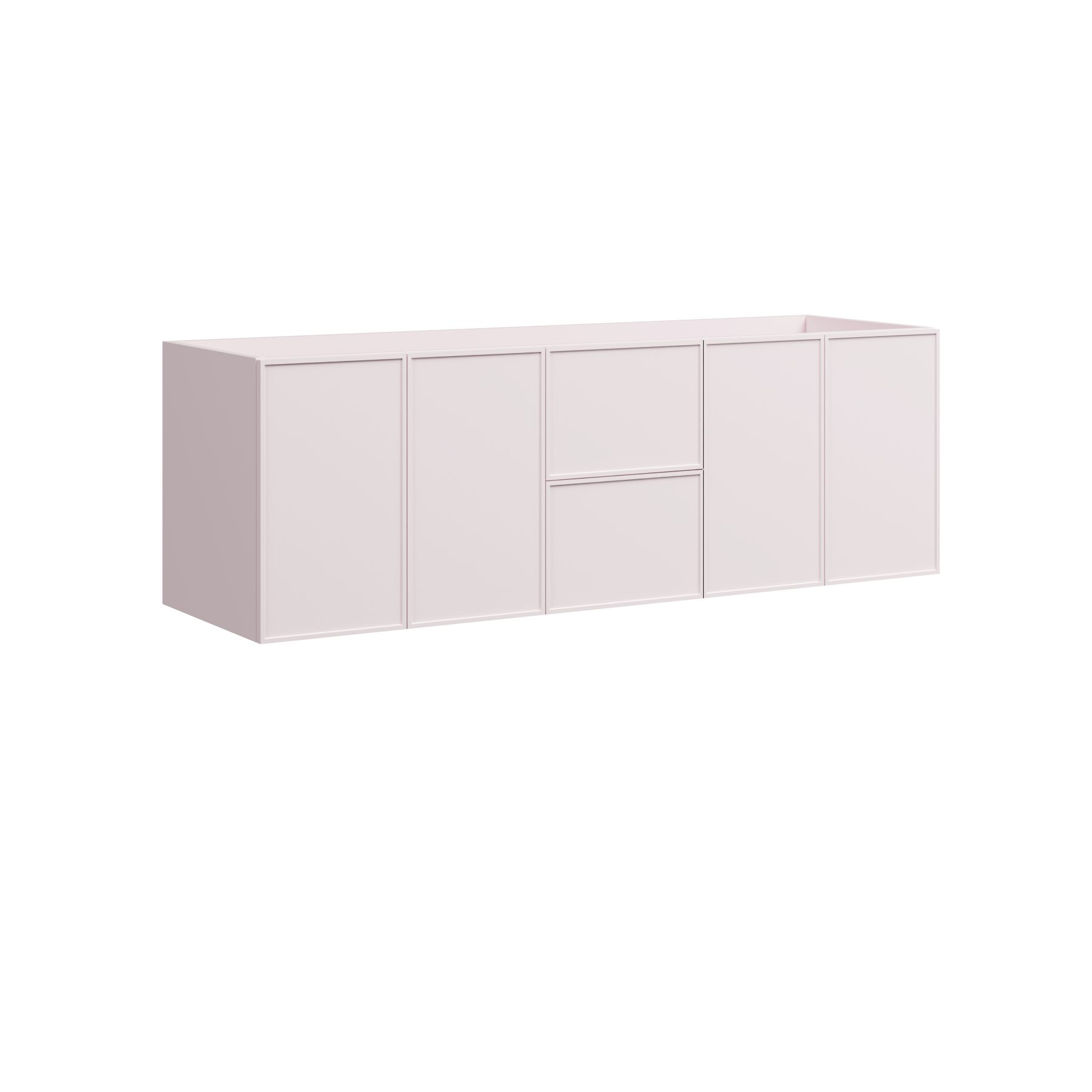 Timberline Natick 60" x 18" x 20" Wall Mounted Double Vanity by Timberline