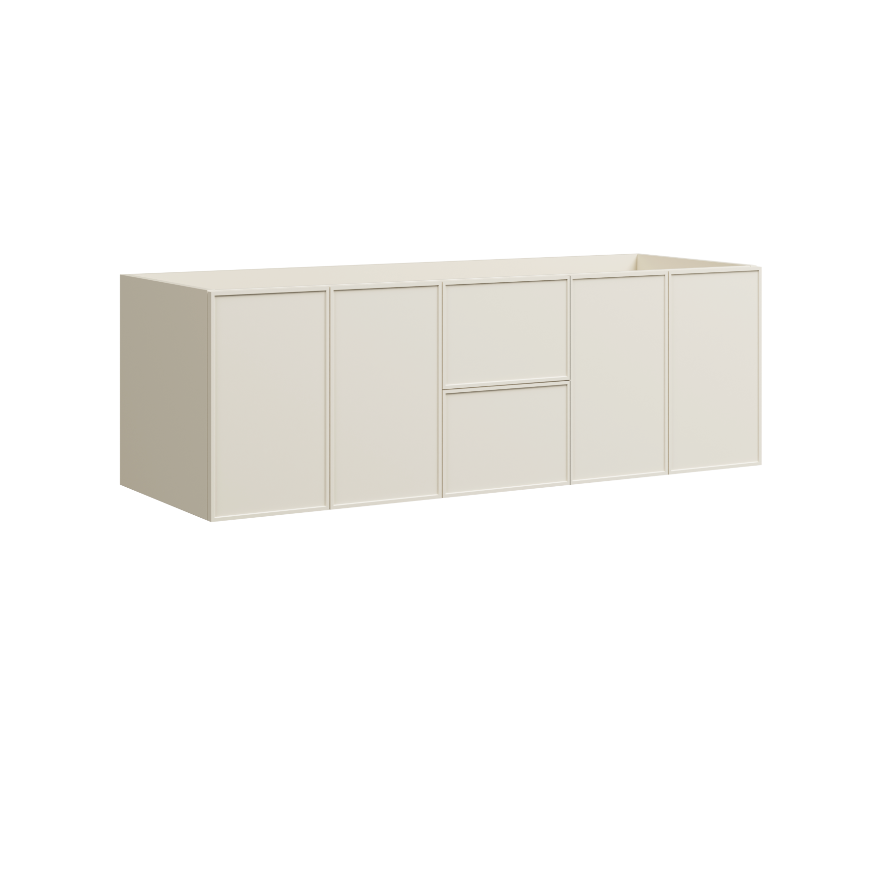 Timberline Natick 60" x 21" x 20" Wall Mounted Double Vanity by Timberline