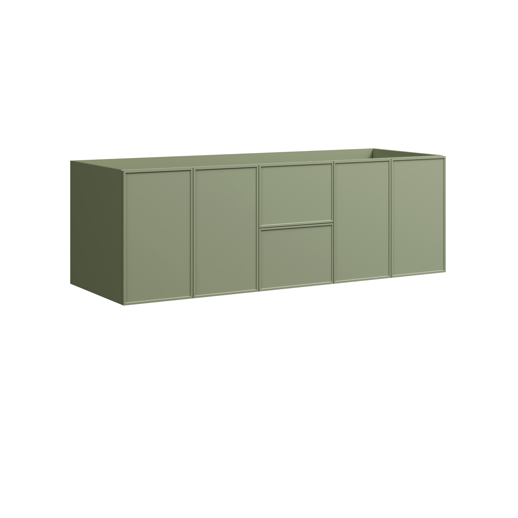 Timberline Natick 60" x 21" x 20" Wall Mounted Double Vanity by Timberline